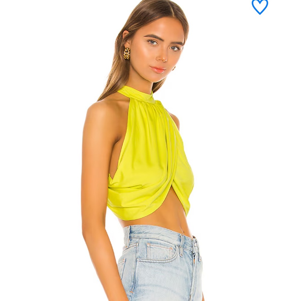 Superdown Emani Wrap Crop Top View 3